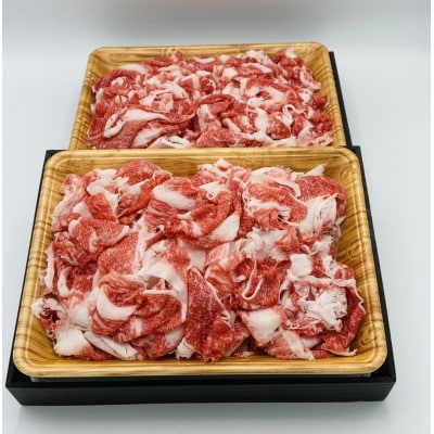 2023年11月発送開始『定期便』艶さし!佐賀牛切り落とし1kg(500g×2p)(多久市)全12回