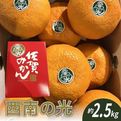 西南の光(みかん)約2.5kg【化粧箱入り】(多久市)