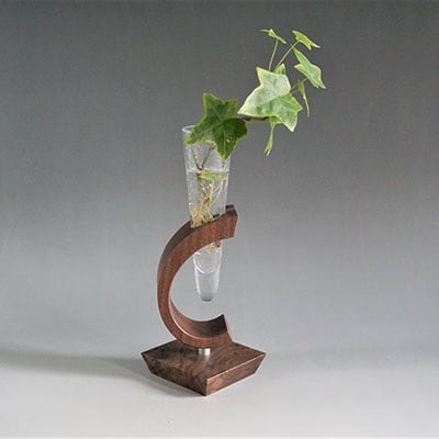 【木Glass(きぐらす)】一輪挿し　角台_00595