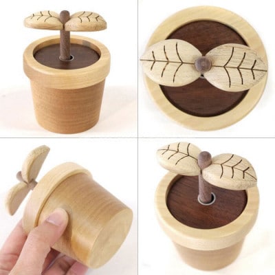 ササキ工芸の木のアロマディフューザー　アロマプラント　カバ【旭川クラフト(木製品)】_00671