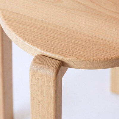 旭川家具 山室家具製作所 ALTO(アルト) No.1 丸スツール ナラ LA色_00525