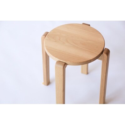 旭川家具 山室家具製作所 ALTO(アルト) No.1 丸スツール ナラ LA色_00525