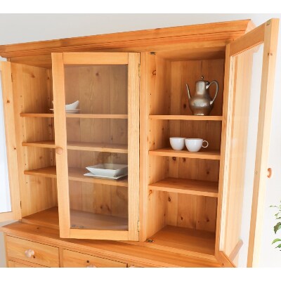 旭川家具NORTHPINEノースパインTRADトラッドカップボードレギュラー3ドア_01031