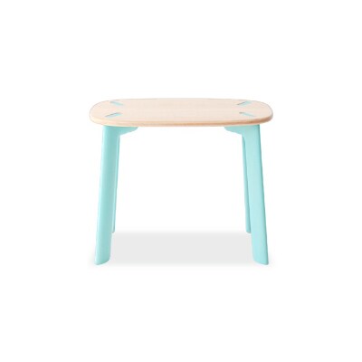 旭川家具 いさみや pon(ポン) Bambi Table(バンビテーブル) ソーダ色_01121