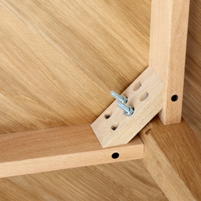 旭川家具 山岡木材工業 LIFTER(リフター)  ラウンドテーブル ナラ_01366