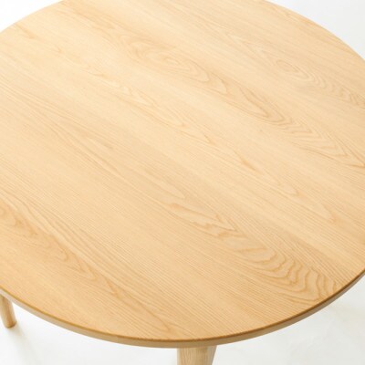 旭川家具 MUKU工房オリジナル MUKU(ムク)丸型ダイニングテーブル 110 ナラ_01631