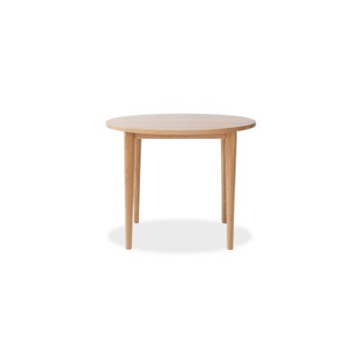 旭川家具 MUKU工房オリジナル MUKU(ムク)丸型ダイニングテーブル 90 ナラ_01635