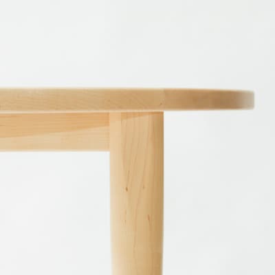 旭川家具 MUKU工房オリジナル MUKU(ムク)丸型ダイニングテーブル 90 メープル_01636