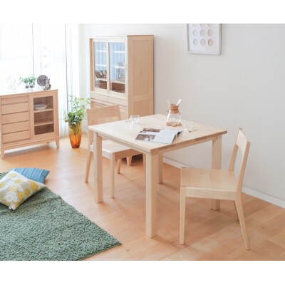 旭川家具 MUKU工房オリジナル MUKU(ムク)カフェテーブル メープル_01640
