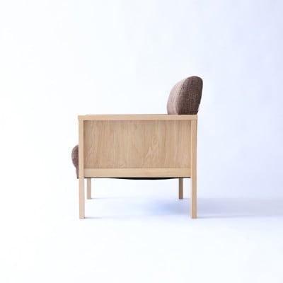 旭川家具 MUKU工房オリジナル MKソファ 80 ナラ_01789