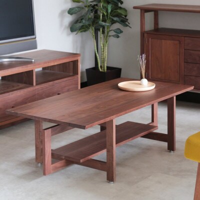 旭川家具 山室家具製作所のLINEA(リネア) センターテーブル ウォールナット No.508