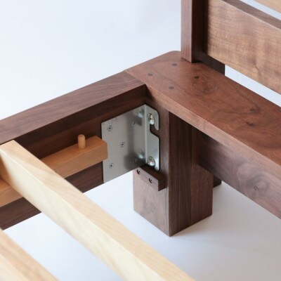旭川家具 山室家具製作所 LINEAリネア ダブルベッド ウォールナット No.108_01973