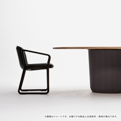 旭川家具カンディハウスEIGHTLUXアームチェアー北海道ナラMBR/KP-DBR_01481