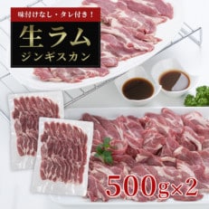 厚切り生ラムジンギスカン 1kg(500g×2)・ジンギスカンのたれ 200gセット