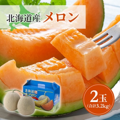 【先行受付】2025年7月より発送北海道産赤肉メロン完熟糖度16度2玉合計約3.2kg_01587
