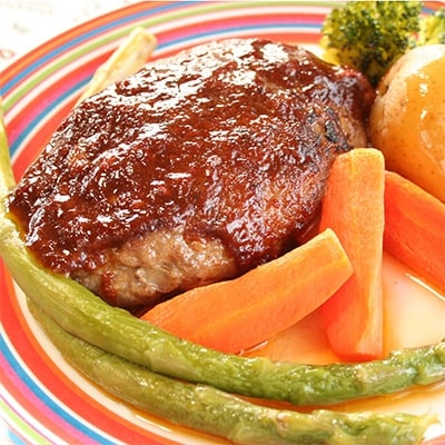 粗挽き牛挽肉を加えた肉感ある「肉屋のハンバーグ約160g×8枚」_00754