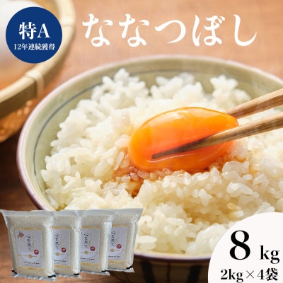 【令和4年産・無洗米・真空パック】あさひかわ産　ななつぼし　2kg×4袋　合計8kg_01808