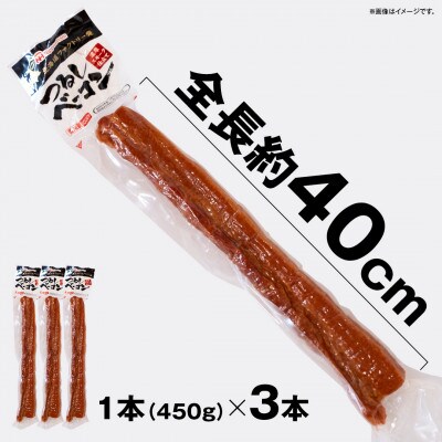 【ふるさと納税】お好きな大きさに切ってお召し上がりください!つるしベーコン450g×3本_00126