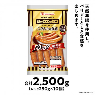 【ふるさと納税】シャウエッセン スペシャル ロング 250g 10袋 北海道 レンチン _05344