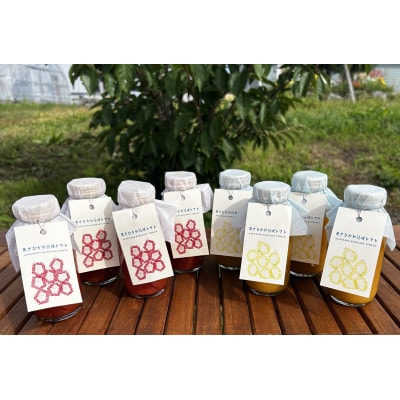 あさひかわ花咲くトマト2種8本セット(赤180ml×4本、黄180ml×4本)_04739