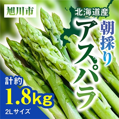 【2026年発送】朝採りアスパラ　2Lサイズ　1.8kg_00956