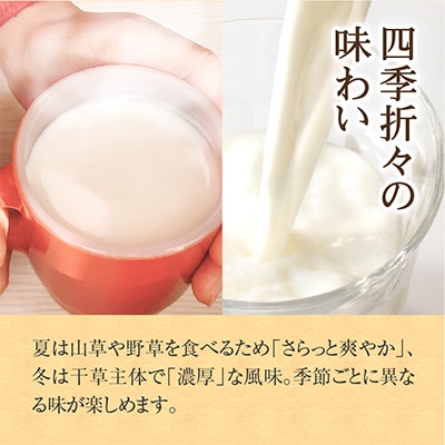 【毎月定期便】斉藤牧場の山地自然放牧牛乳 900ml×2本セット _00577_全6回