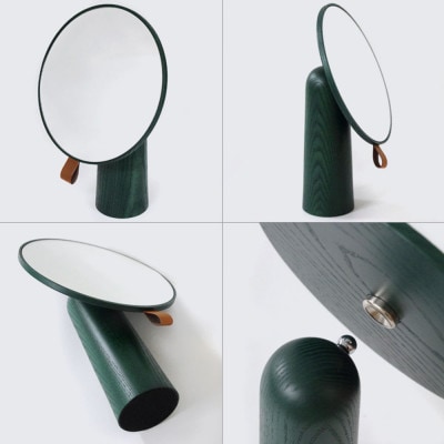 SASAKIのPivotmirrorピポッドミラー-green【旭川クラフト木製品】_03181