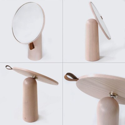SASAKIの木製ミラーPivotmirror-palepink【旭川クラフト木製品】_03182