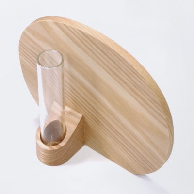 SASAKIのPalettevase-regularash【旭川クラフト(木製品)】_03248