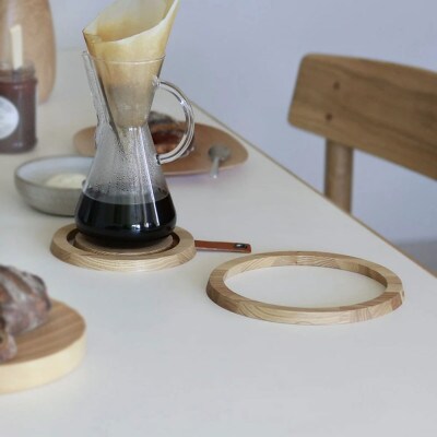 SASAKIのRingspot coaster natural【旭川クラフト木製品鍋敷】_03266