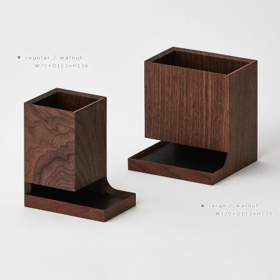 SASAKIのDuplexPenHolder -Large W【旭川クラフト木製ペン立て】03477