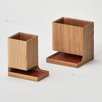 SASAKIのDuplexPenHolder -Large A【旭川クラフト木製ペン立て】03478