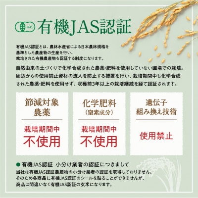 【令和5年産玄米・真空パック・有機JAS認証】あさひかわ産 ななつぼし玄米 2kg×3袋_03124