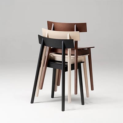 【旭川家具】ハーフチェア(引出無タイプ) オークNA 持ち運びしやすい椅子_00064