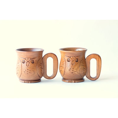 エンジュ　ミルクカップふくろう彫ペア_00167