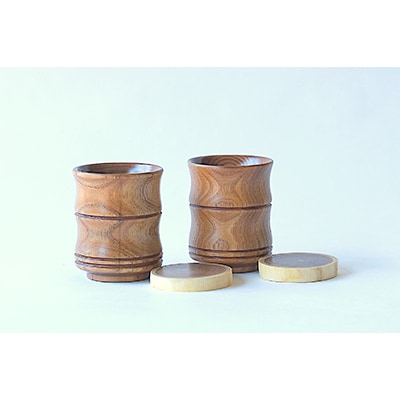 エンジュ　ぐいのみ竹型ペア_01039