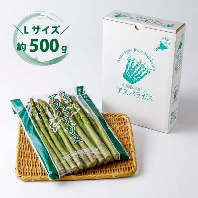 2026年発「春収穫グリーンアスパラ」Lサイズ　約500g_05529