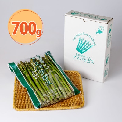 2026年発送「春収穫グリーンアスパラ」M-L混合　約700g_05687