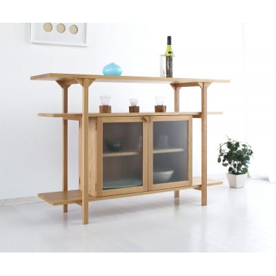 旭川家具 山室家具製作所 LINEA(リネア) キャビネット ナラ No.506_02104