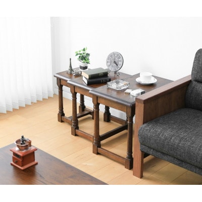 旭川家具 山室家具製作所 OAK(オーク)35 No.11 ネストテーブル_02113