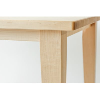 旭川家具 MUKU工房オリジナル ムク ダイニングテーブル 130 メープル_02925