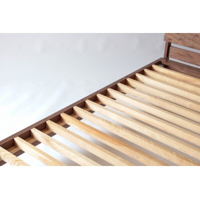 旭川家具 MUKU工房オリジナル ムク ベッド シングル ウォールナット_02930