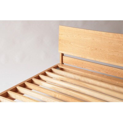旭川家具 MUKU工房オリジナル ムク ベッド セミダブル チェリー_03226