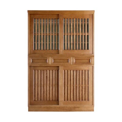 旭川家具 山室家具製作所 民芸家具 北の匠(H) No.2 水屋 120 ナラ _03245
