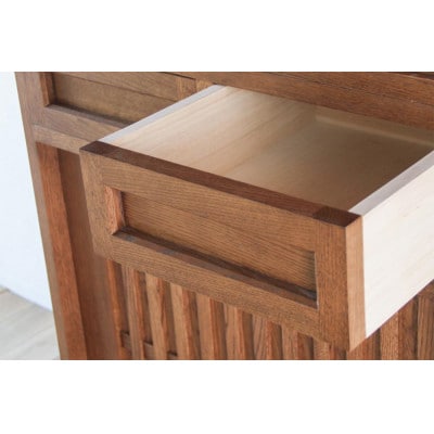 旭川家具 山室家具製作所 民芸家具 北の匠(H) No.2 水屋 120 ナラ _03245