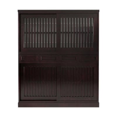 旭川家具 山室家具製作所 民芸家具 北の匠(H) No.1 水屋 150 カバ_03244