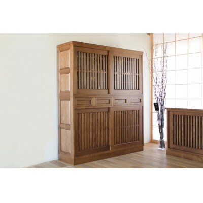 旭川家具 山室家具製作所 民芸家具 北の匠(H) No.1 水屋 150 ナラ_03243