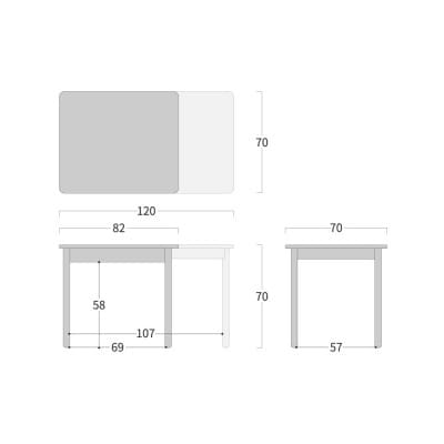 旭川家具 WOW マーチ テーブル 伸張式_04709