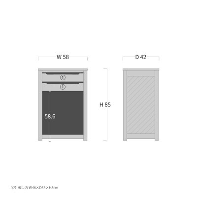 旭川家具 山室家具製作所 ココ ストッカー 北海道ナラ_04713