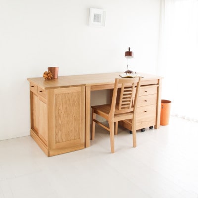 旭川家具 山室家具製作所 プロト No.101～103 デスクセット 北海道ナラ_04714